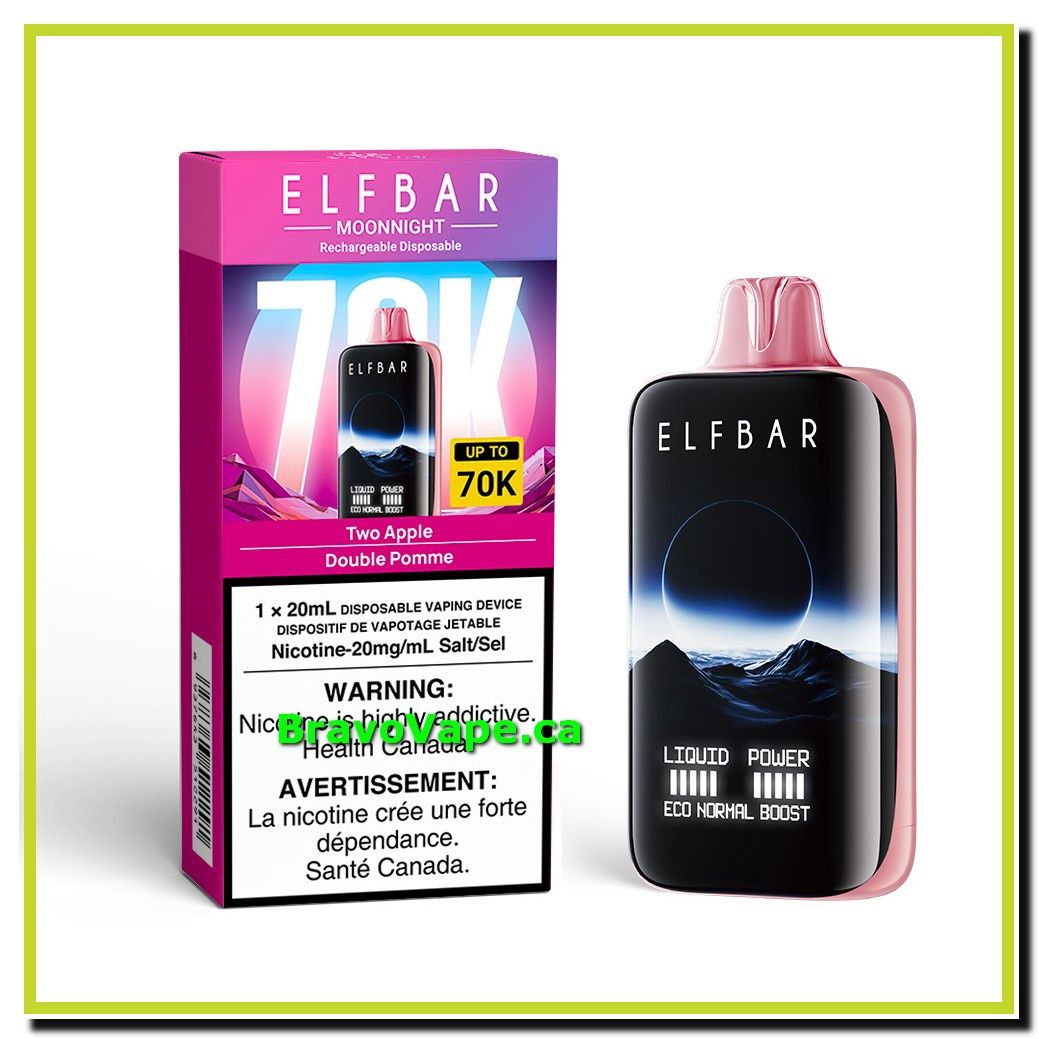 ELF BAR MOONNIGHT 70K-TWO APPLE
