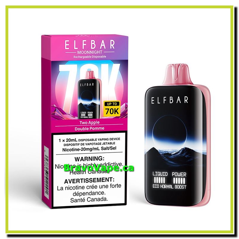 ELF BAR MOONNIGHT 70K-TWO APPLE