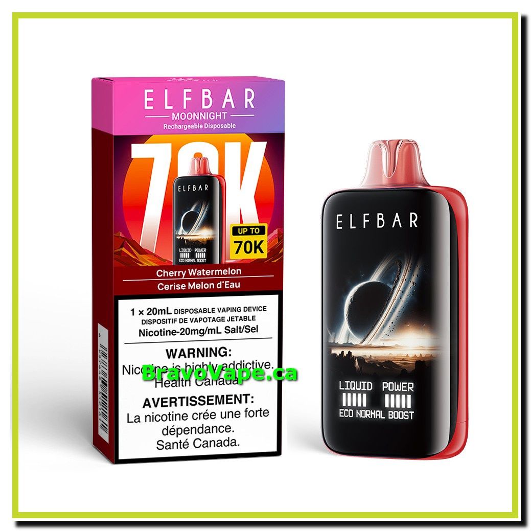 ELF BAR MOONNIGHT 70K-CHERRY WATERMELON