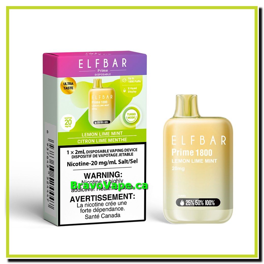 ELF Bar Prime 1800-Lemon Lime Mint