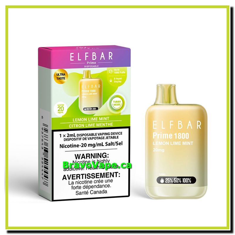 ELF Bar Prime 1800-Lemon Lime Mint