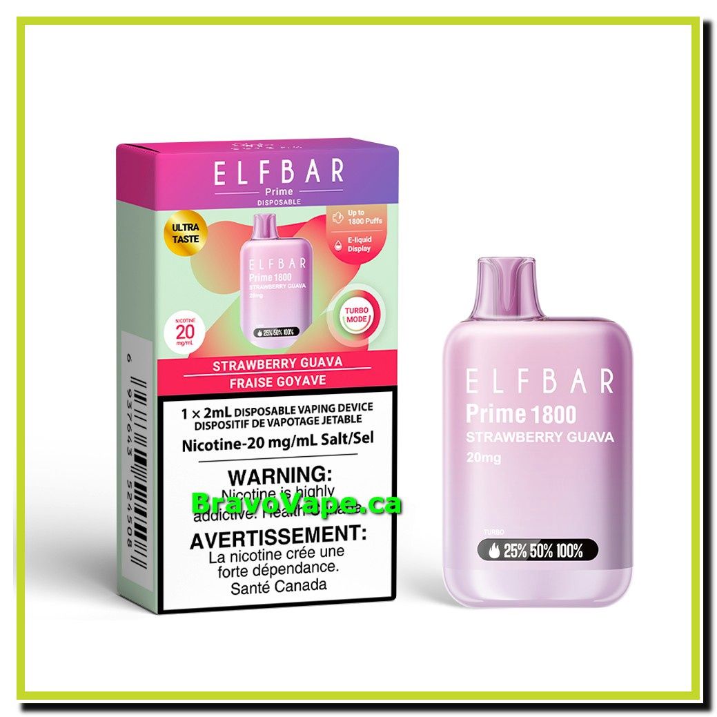 ELF Bar Prime 1800-Strawberry Guava