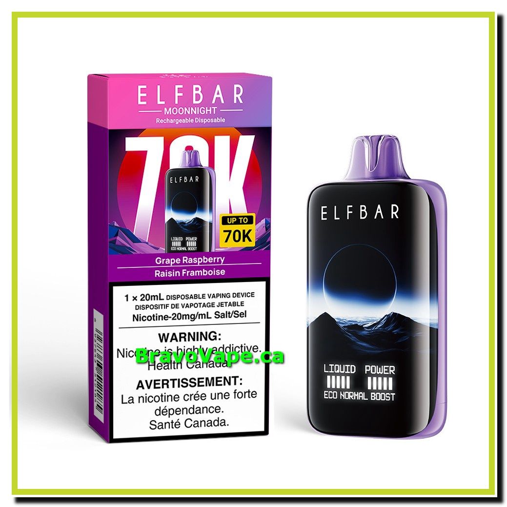 ELF BAR MOONNIGHT 70K-GRAPE RASPBERRY