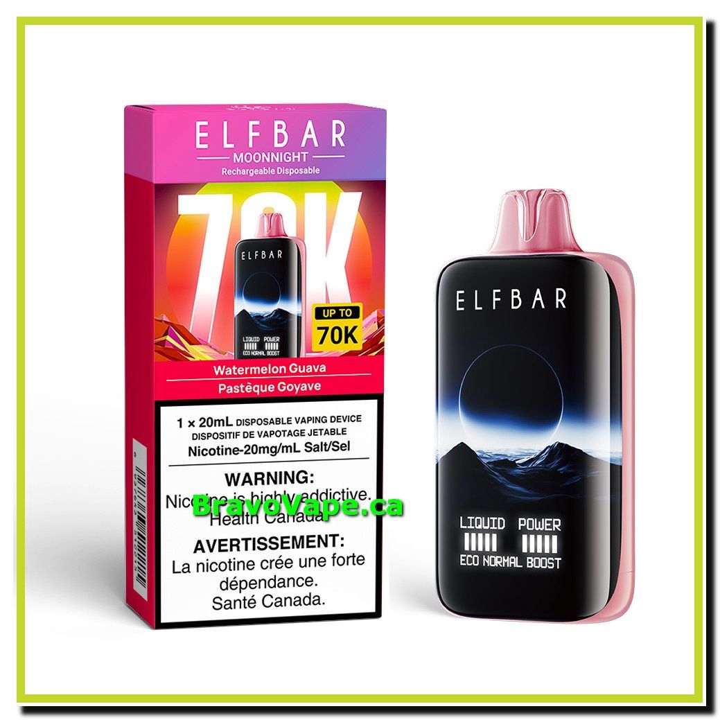 ELF BAR MOONNIGHT 70K-WATERMELON GUAVA