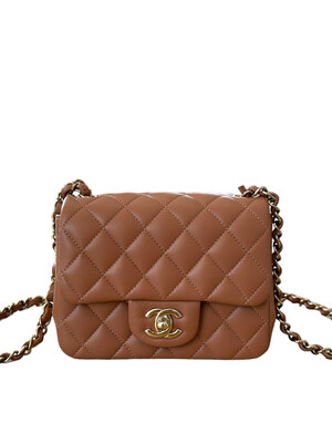 Chanel Lambskin Quilted Mini Square Flap