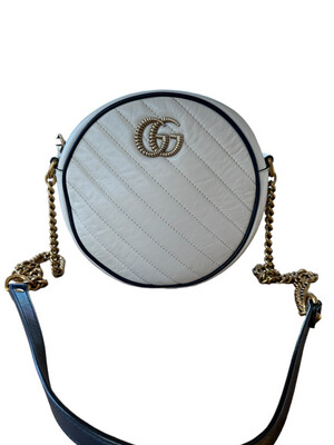 Gucci Mini Torchon Marmont Matelasse Round Shoulder Bag