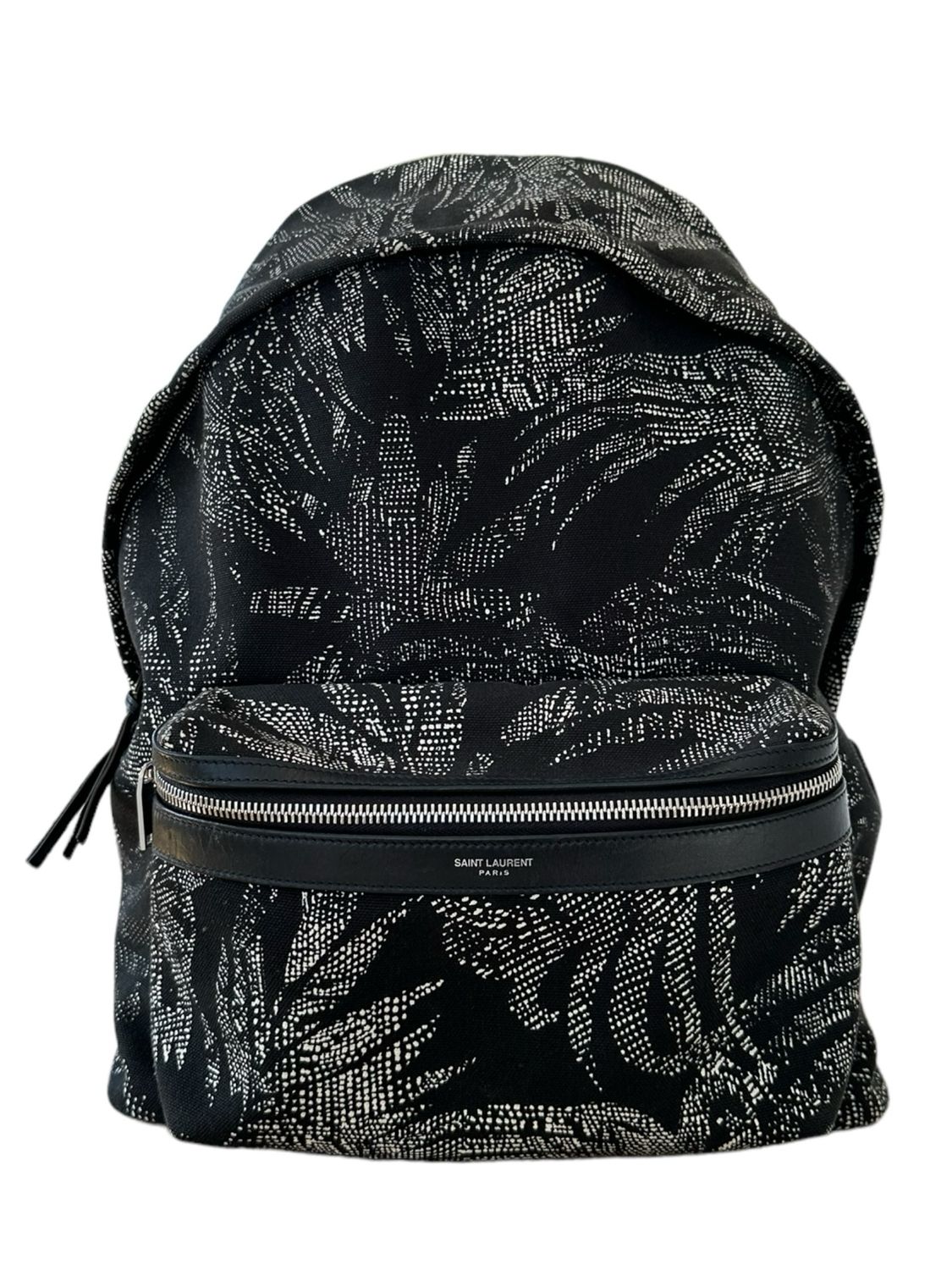 Saint Laurent Canvas Palm Tree Backpack