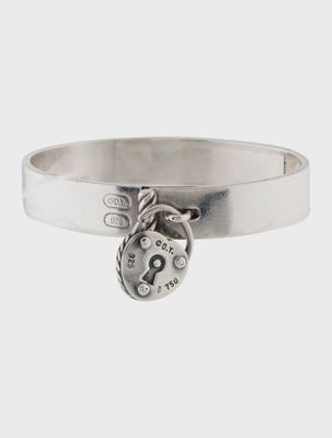 David Yurman Silver Heart Lock Bracelet