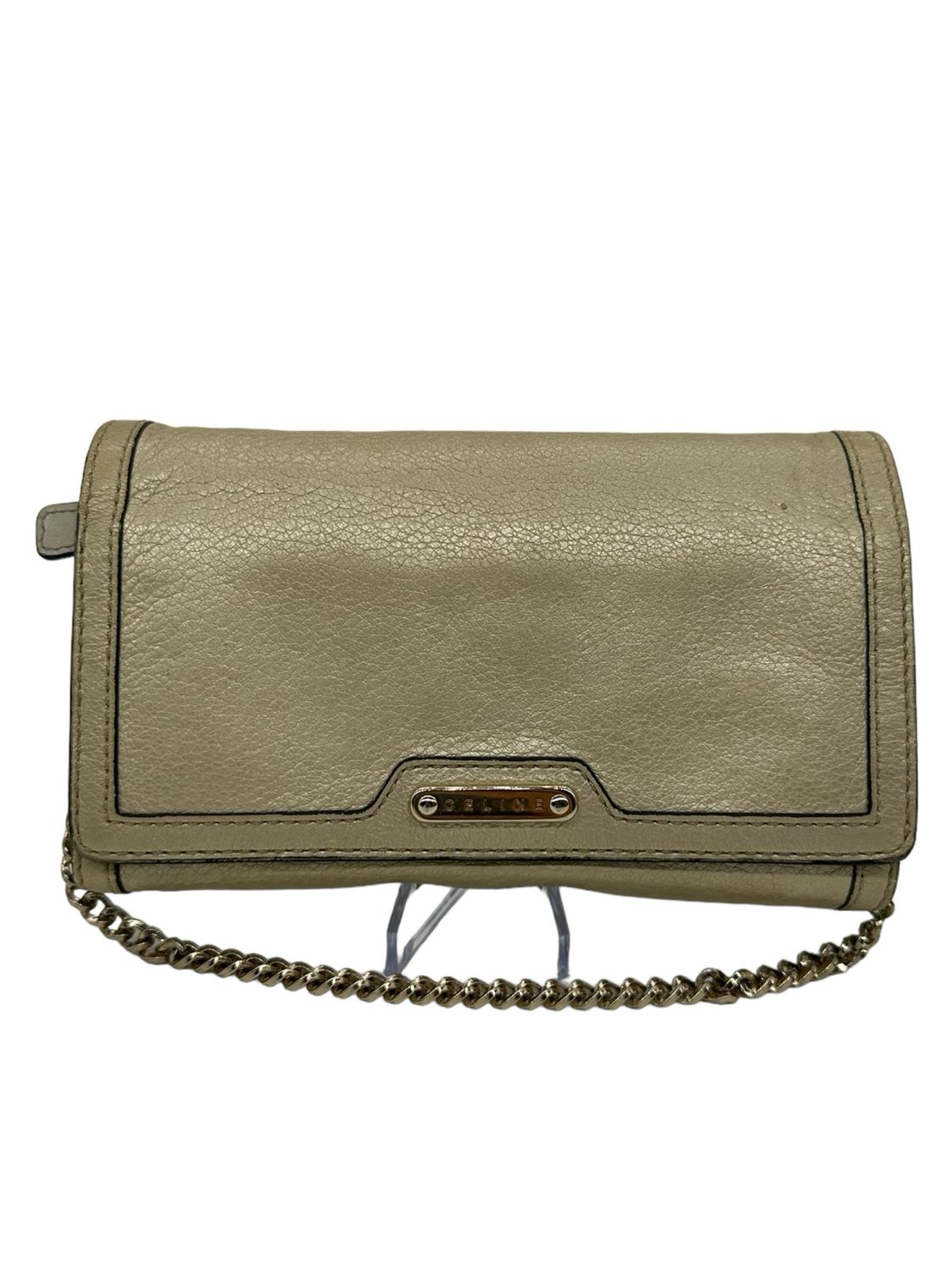 Celine wallet On Chain Gold Leather