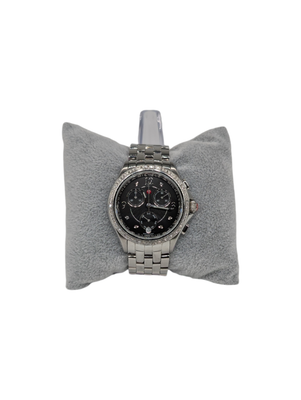 Michele Diamond Belmore Black/Silver Watch