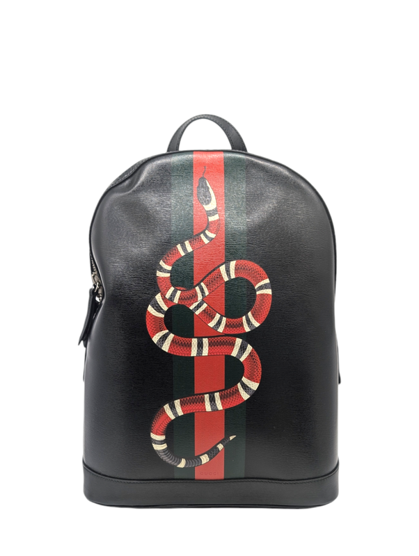 Gucci Calfskin Kingsnake Dome Backpack