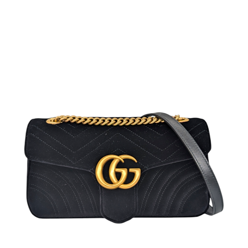 Gucci Velvet Matelasse Small GG Marmont