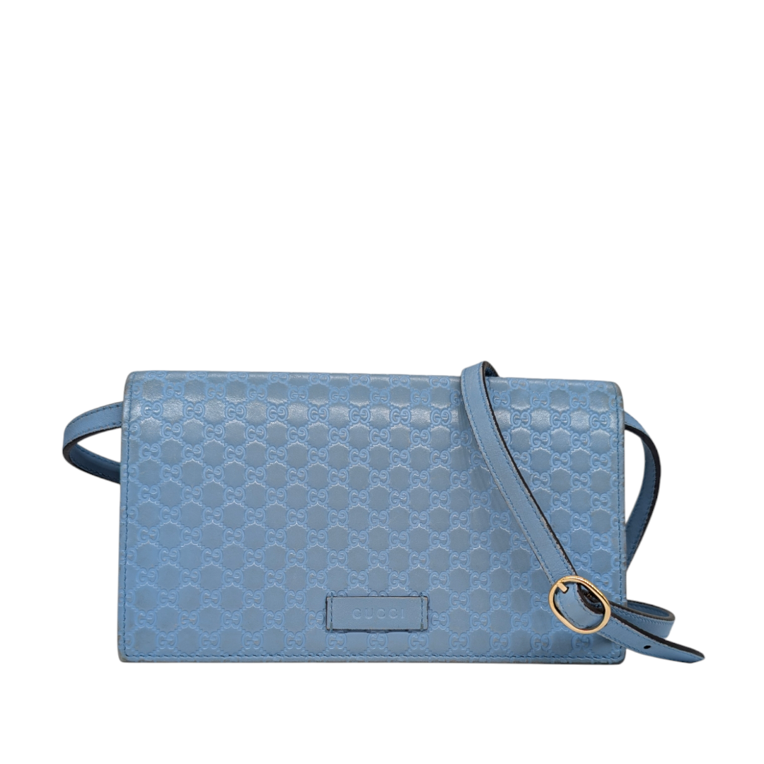 Gucci Microguccissima Crossbody Wallet