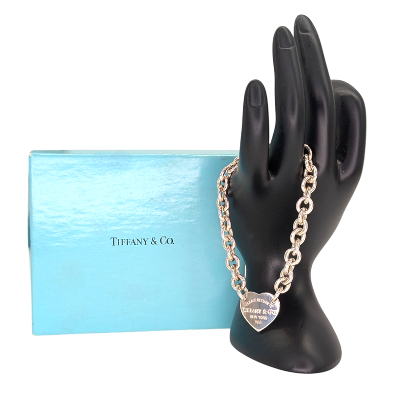Tiffany and Co Heart Charm Bracelet