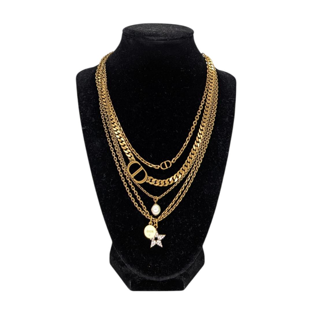 Christian Dior layered necklace