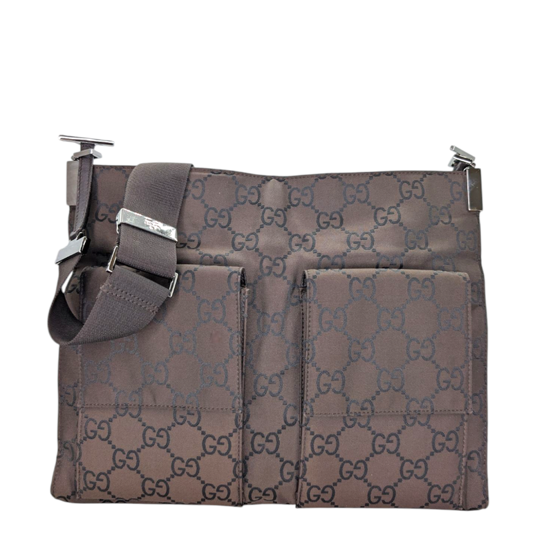 Gucci GG Monogram Nylon Messenger Bag