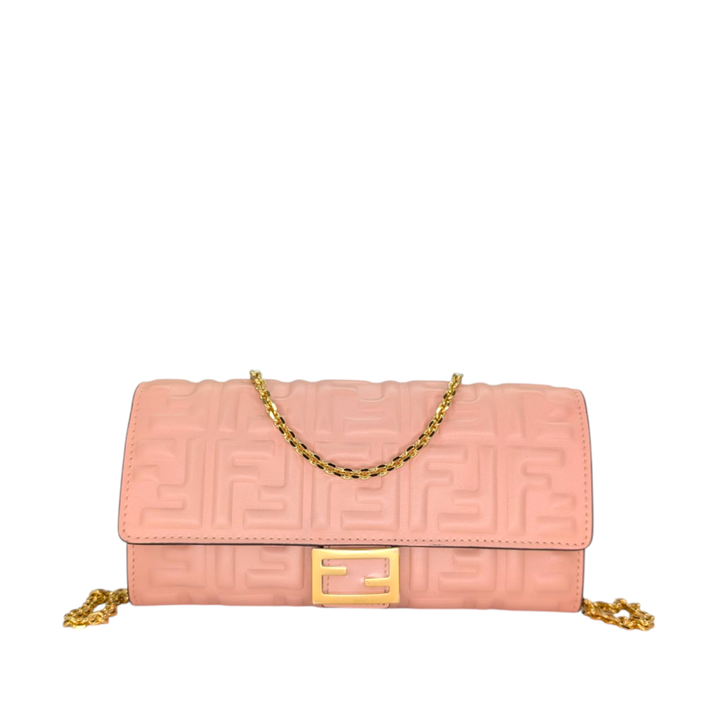 Fendi  Nappa Matisse FF Embossed Continental Wallet