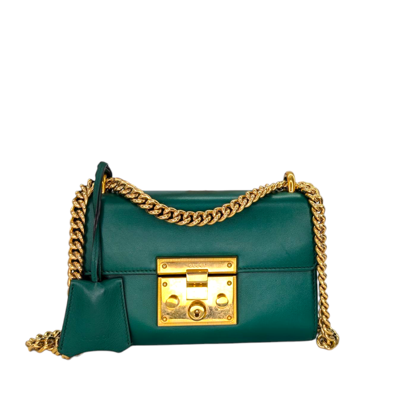 Gucci  Calfskin Small Padlock Shoulder Bag