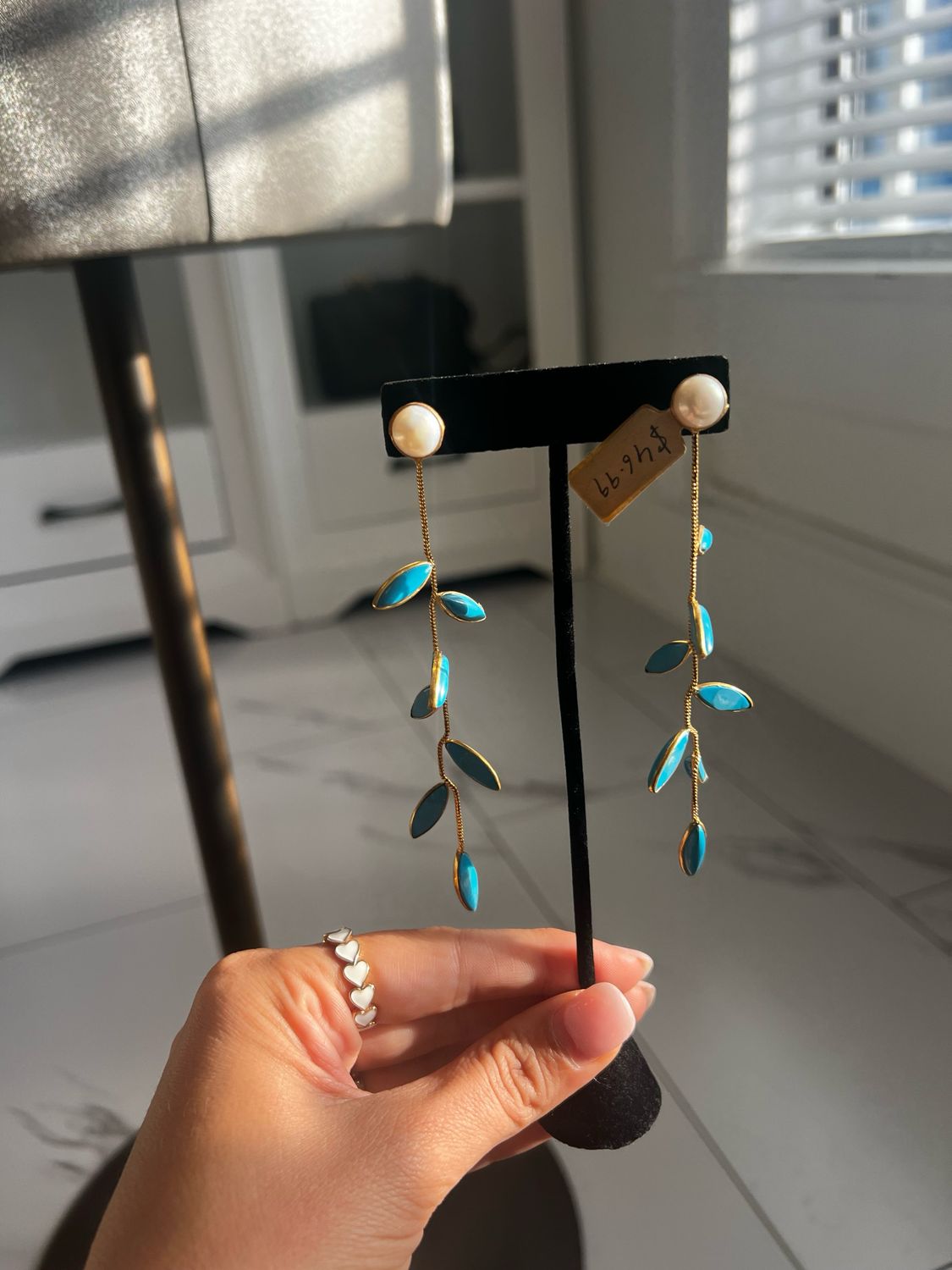 Two sets of earrings