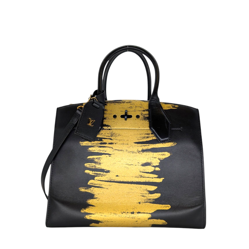 Louis Vuitton  Calfskin Golden Light City Steamer MM