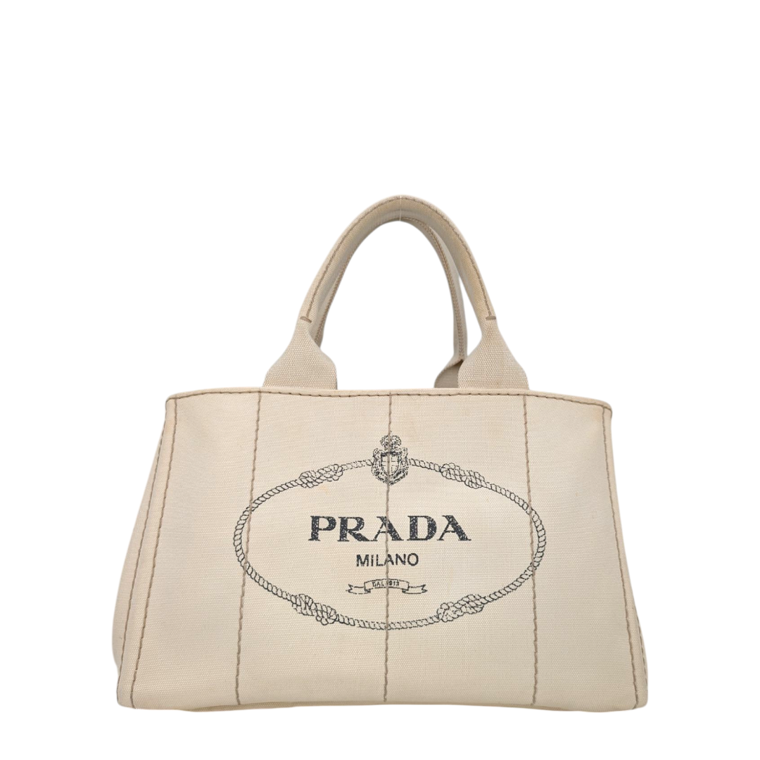 Prada  Canapa Logo Tote