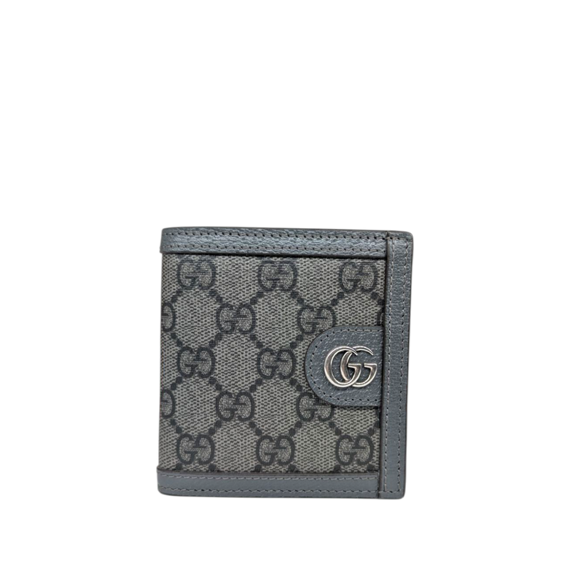 Gucci  GG Supreme Monogram Calfskin Ophidia Bi-Fold Wallet