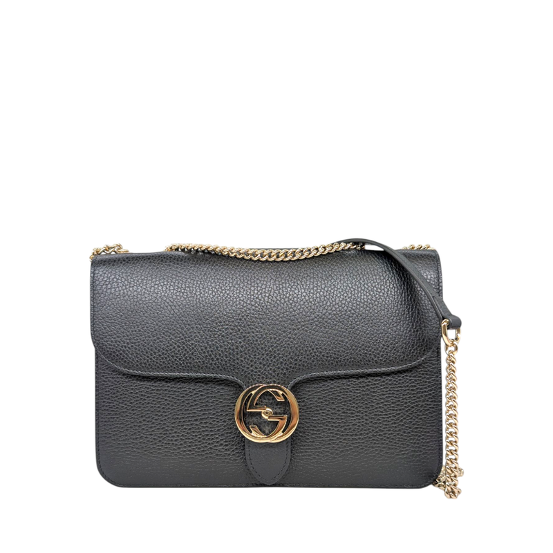 Gucci Dollar Calfskin Interlocking G Shoulder Bag