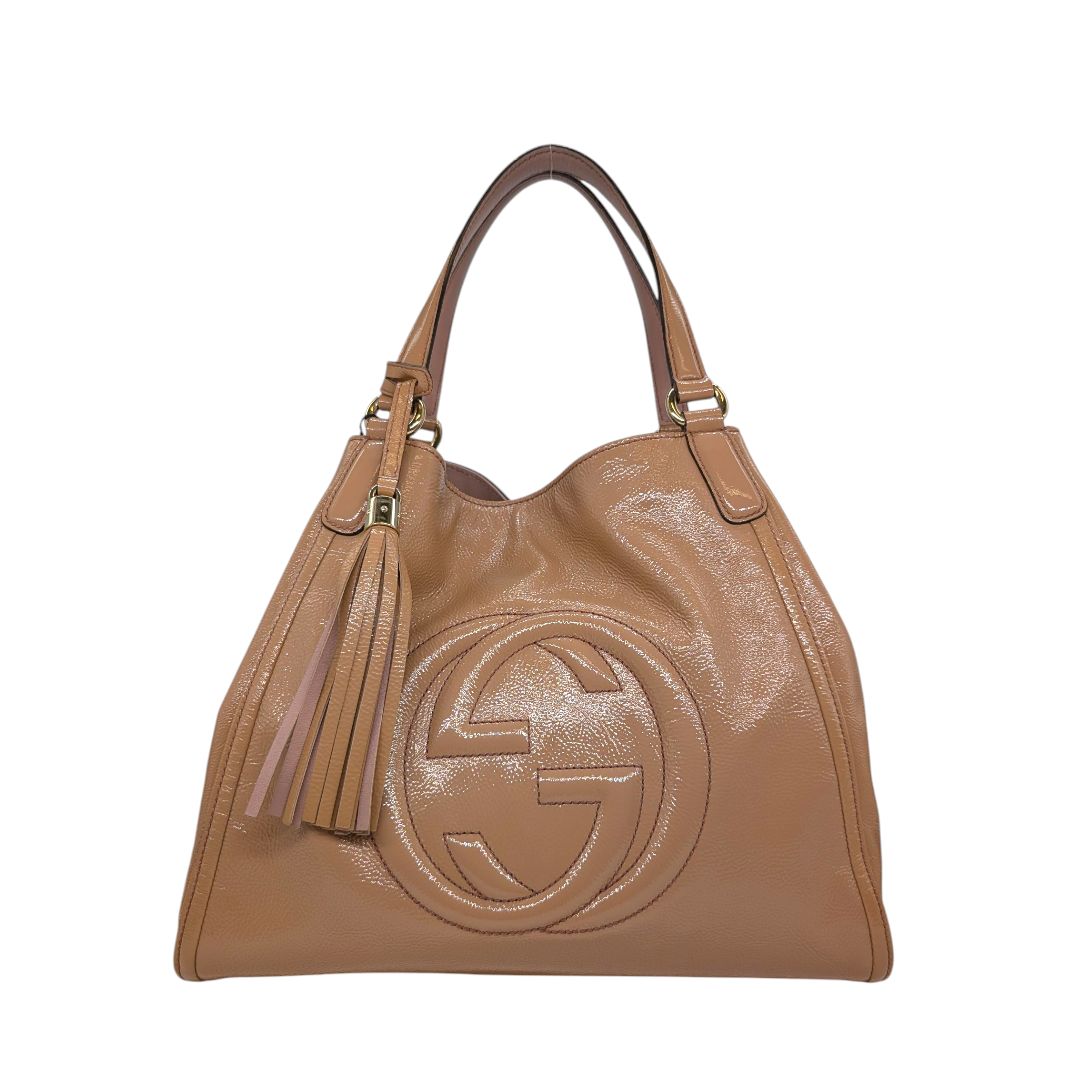 Gucci Patent Leather Soho Shoulder Bag