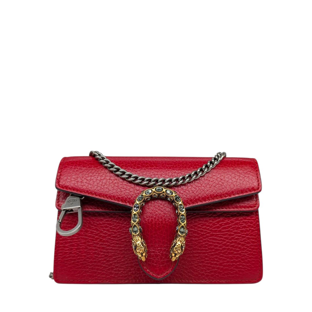 Gucci  Calfskin Super Mini Dionysus Shoulder Bag