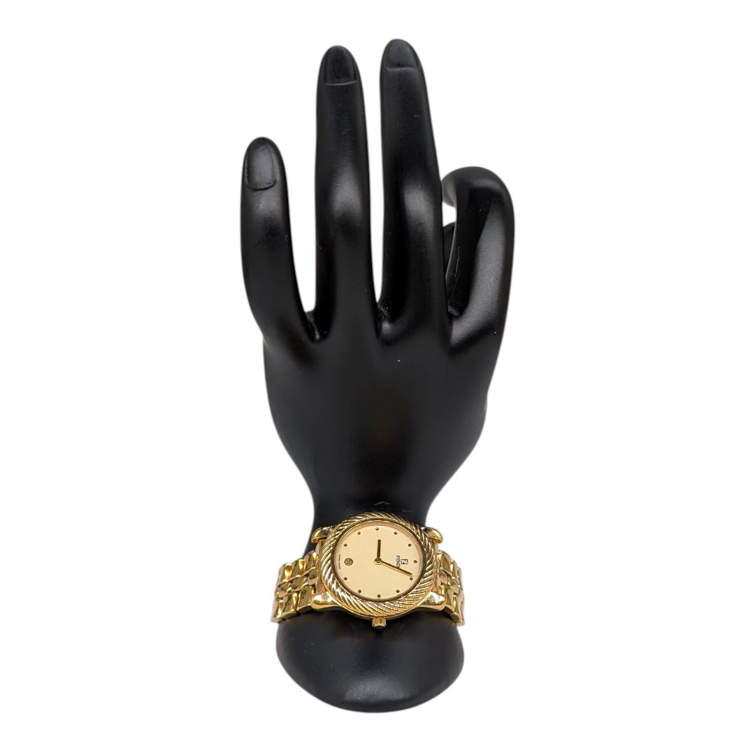 Gold Fendi Watch