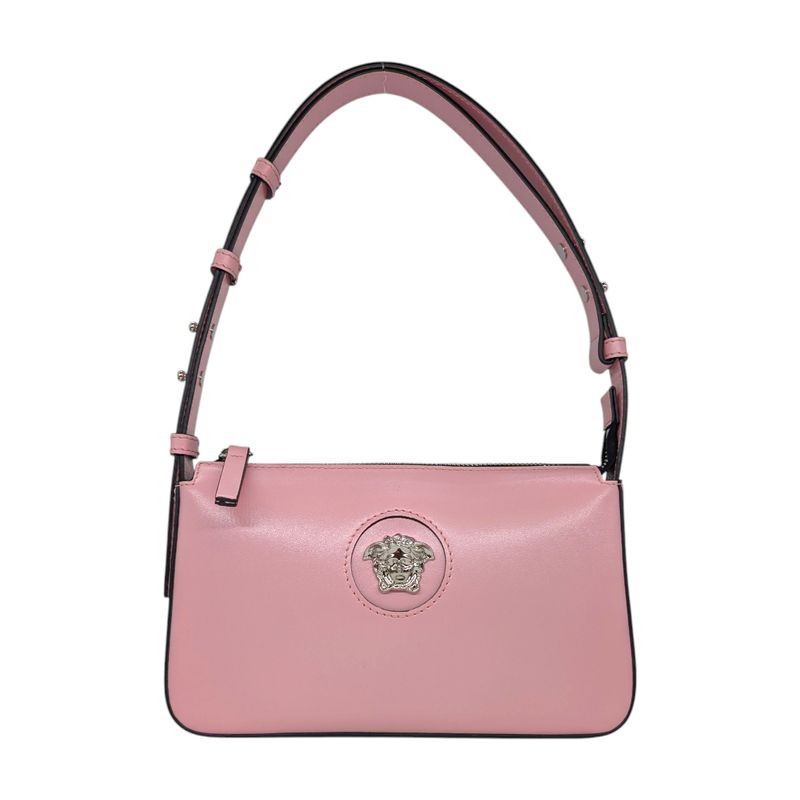 Versace La Medusa Pink Leather Shoulder Bag