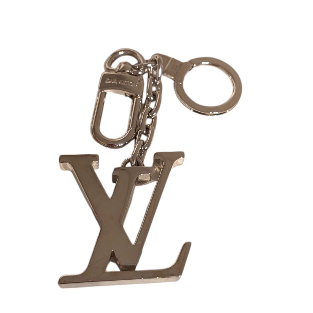 LV Porte Cles Initials Silver Charm
