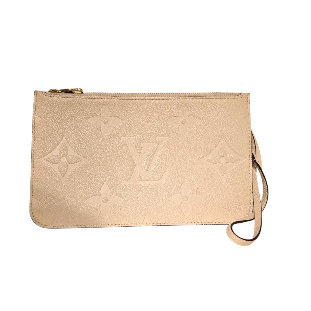 LV Monogram Giant Empreinte Neverfull Pouch Wristlet