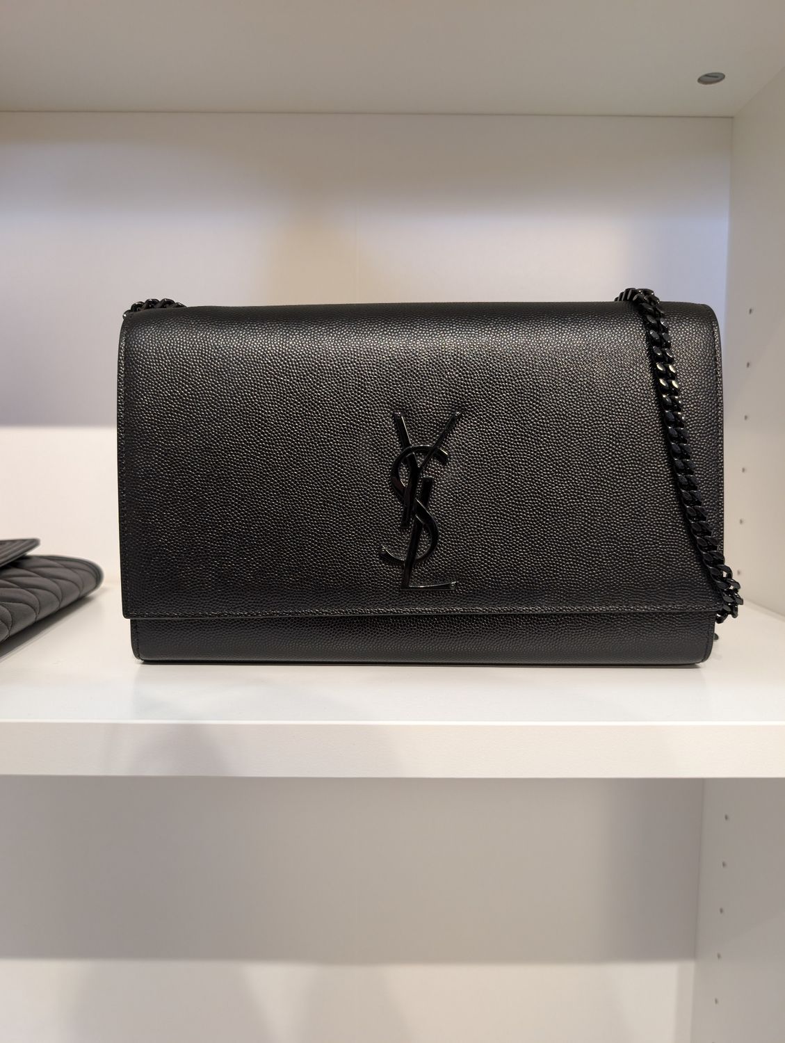 Saint Laurent Kate Medium (Black on Black)
