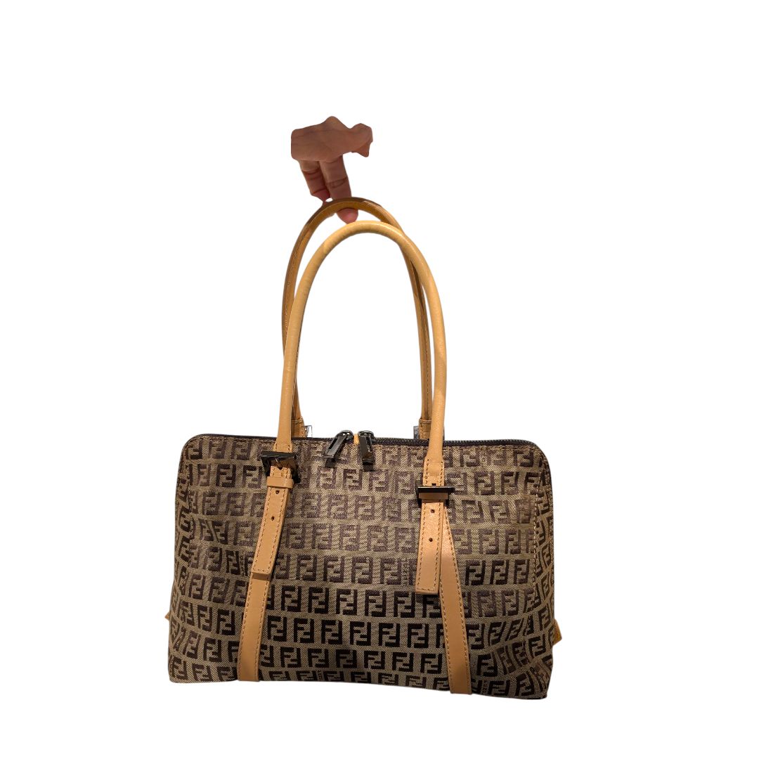 Fendi Zucchino FF Shoulder Bag
