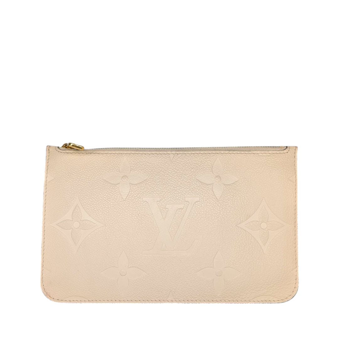 Louis Vuitton Monogram Giant Empreinte Neverfull Pouch Wristlet