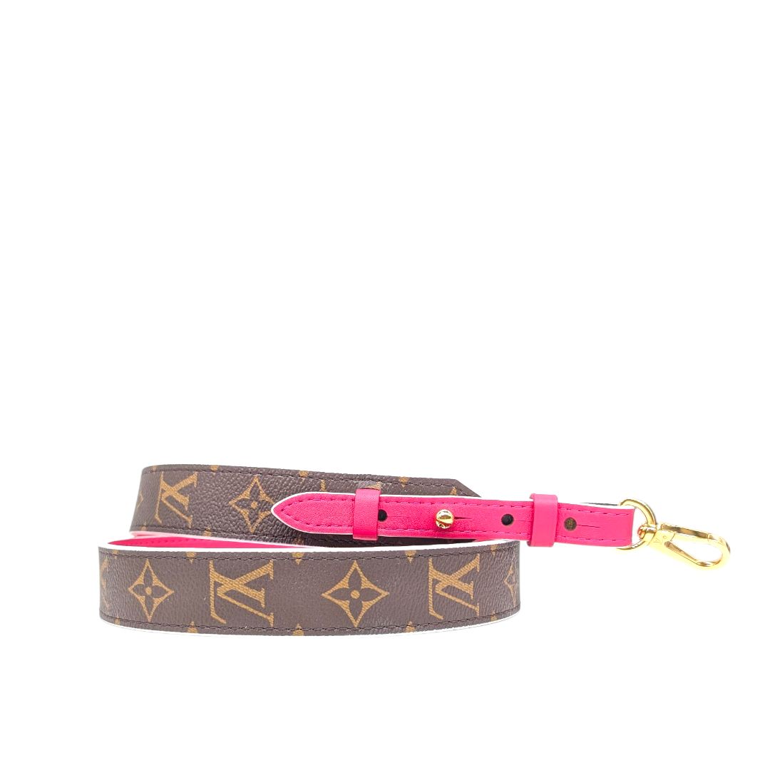 Louis Vuitton Monogram and Pink Bandoulier Strap