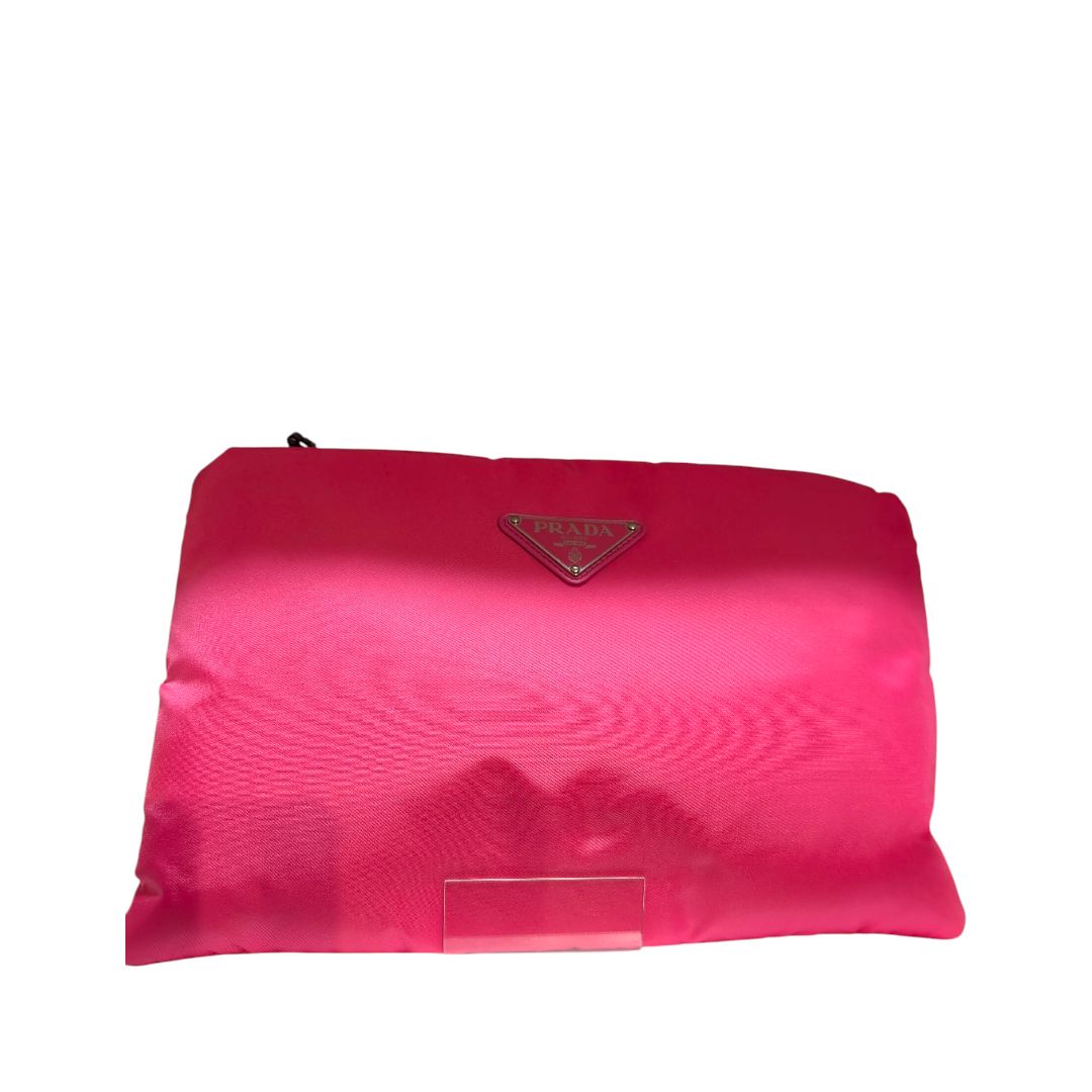 Prada Padded Tessuto Clutch (pink)