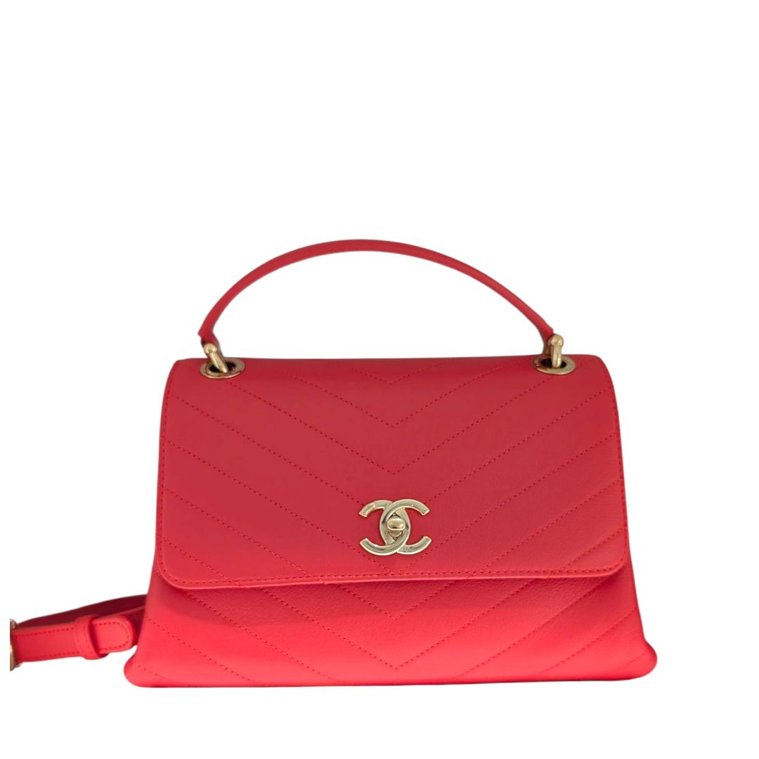 Chanel Chevron Chic Top Handle Bag