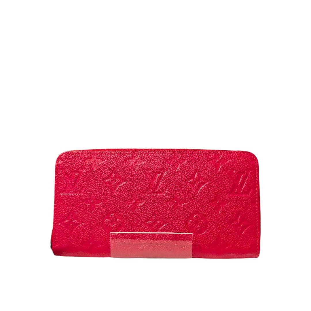 Louis Vuitton Red Empreinte Monogram Zippy Wallet