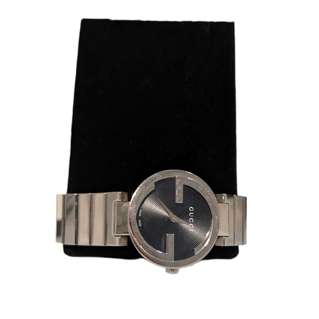 Gucci Interlocking G Quartz Black Dial Watch