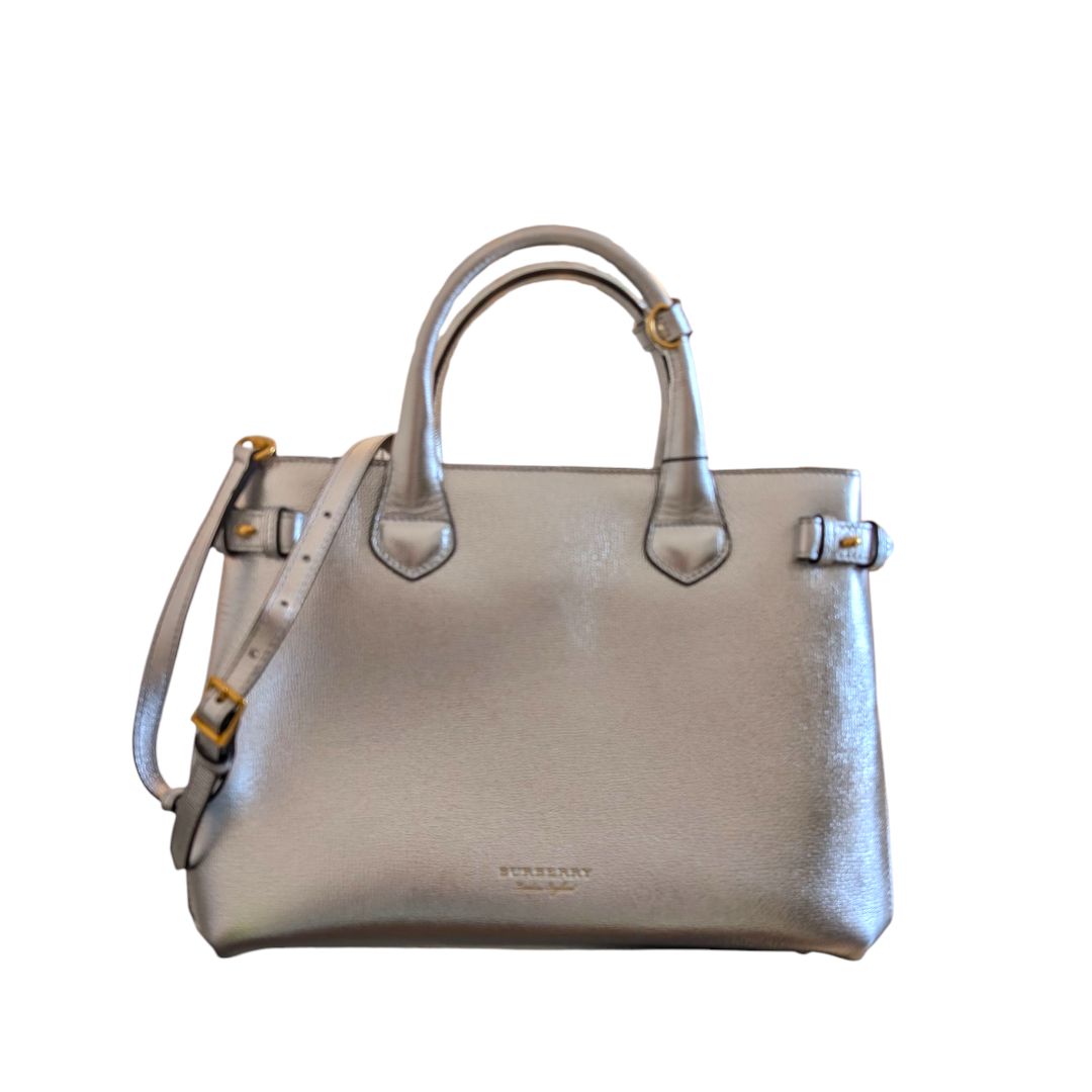 Burberry Metallic House Check Medium Tote