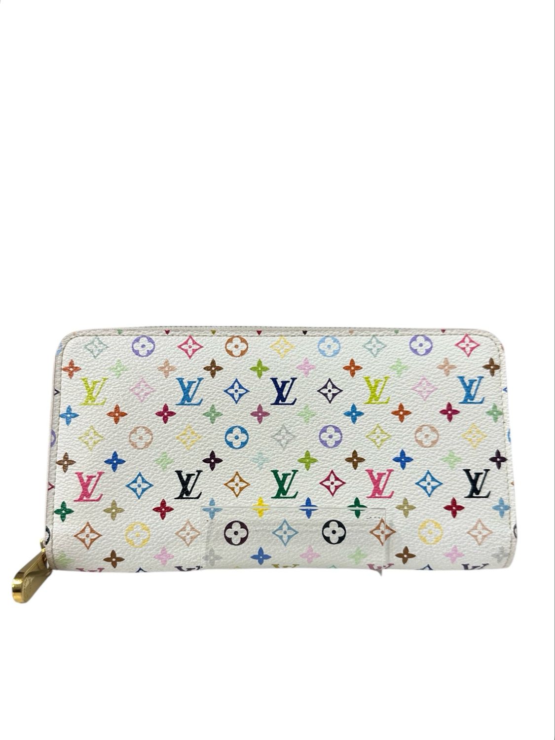 Louis Vuitton Monogram Multicolor Zippy Wallet (White)