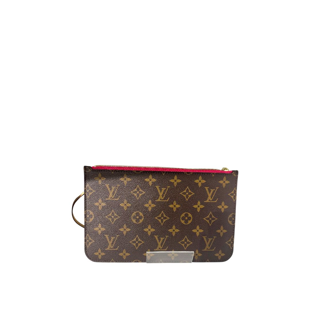 Louis Vuitton Monogram Neverfull Pochette (Pink Interior)