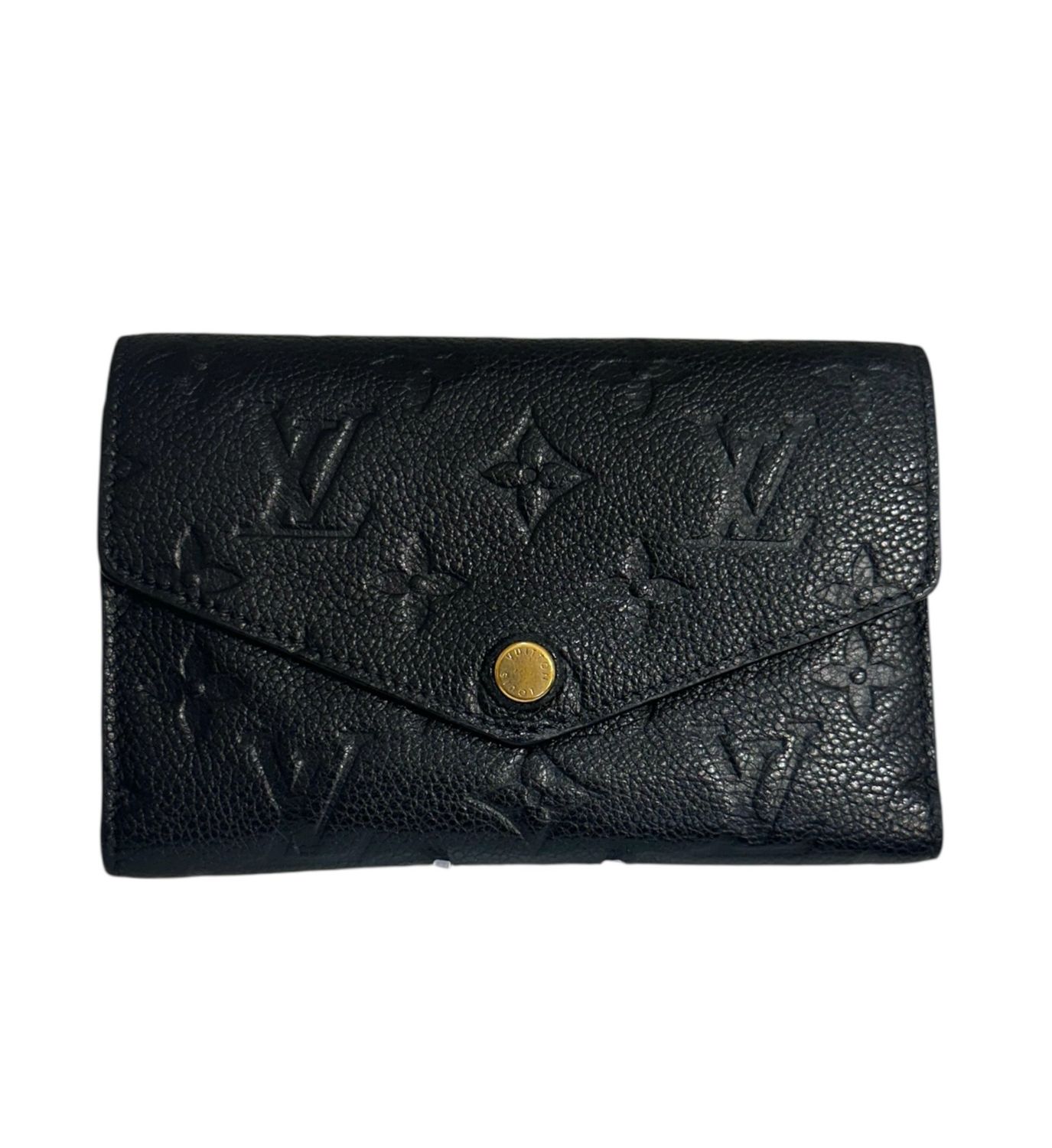 Louis Vuitton Empreinte Compact Curieuse Wallet (Black)
