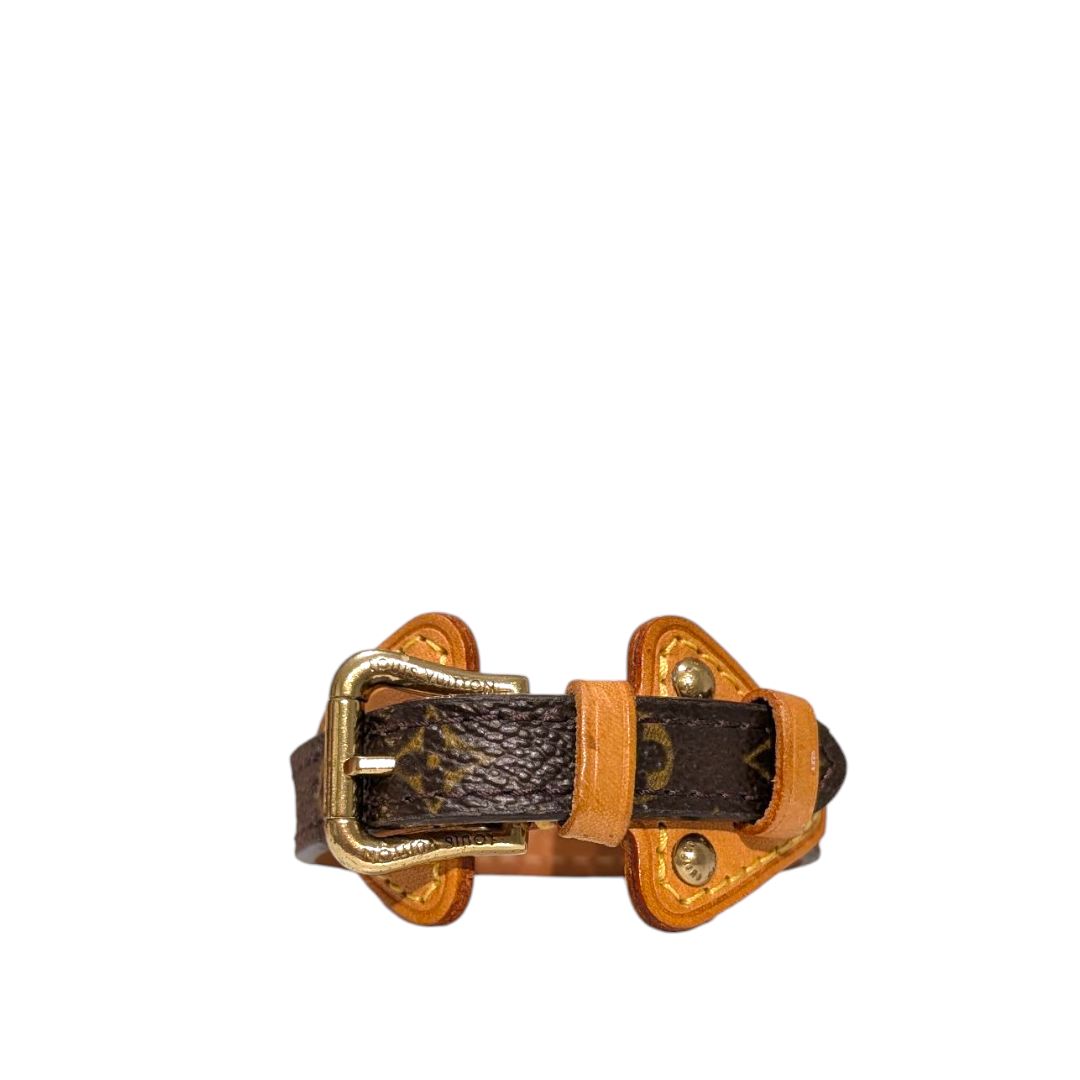 Louis Vuitton Monogram Theda Leather Wrap Bracelet