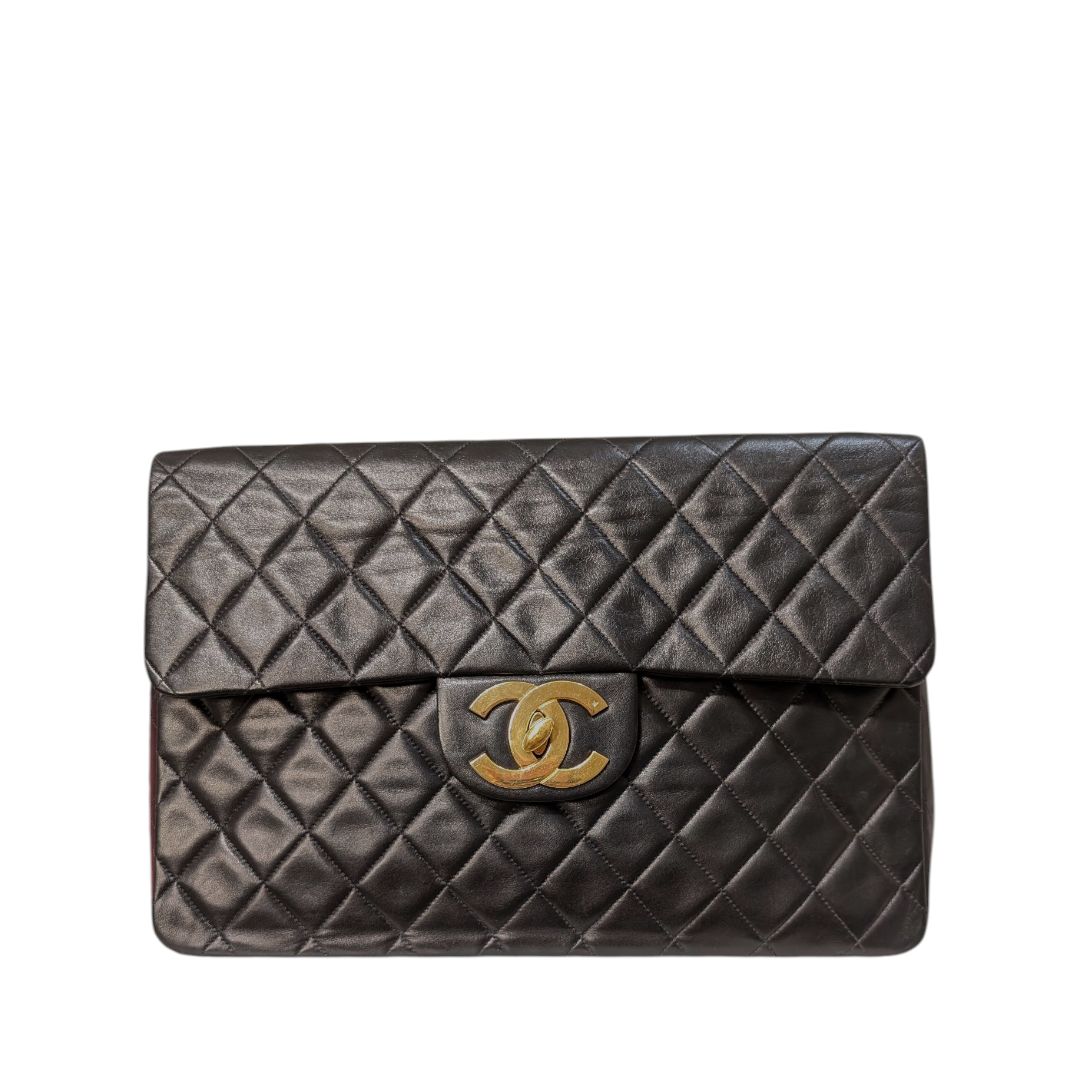 Chanel Lambskin Maxi Classic Flap Bag