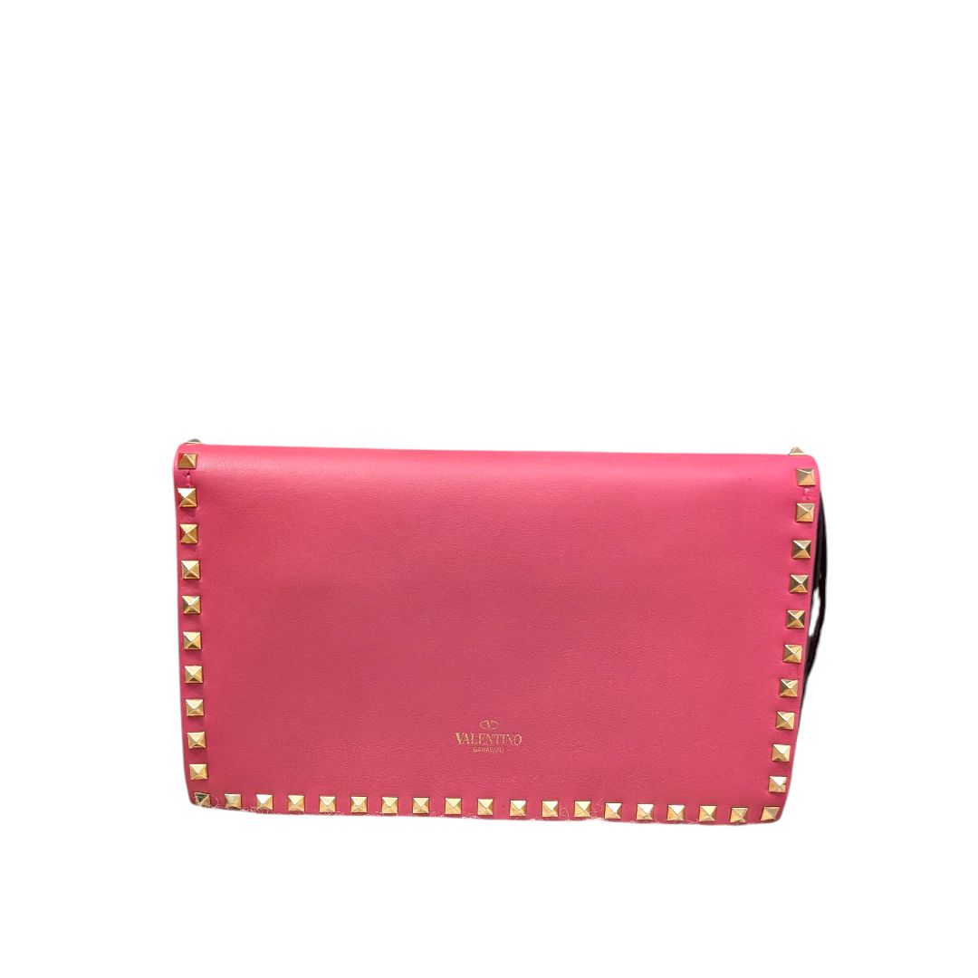 Valentino Vitello Colorblock Rockstud Wristlet
