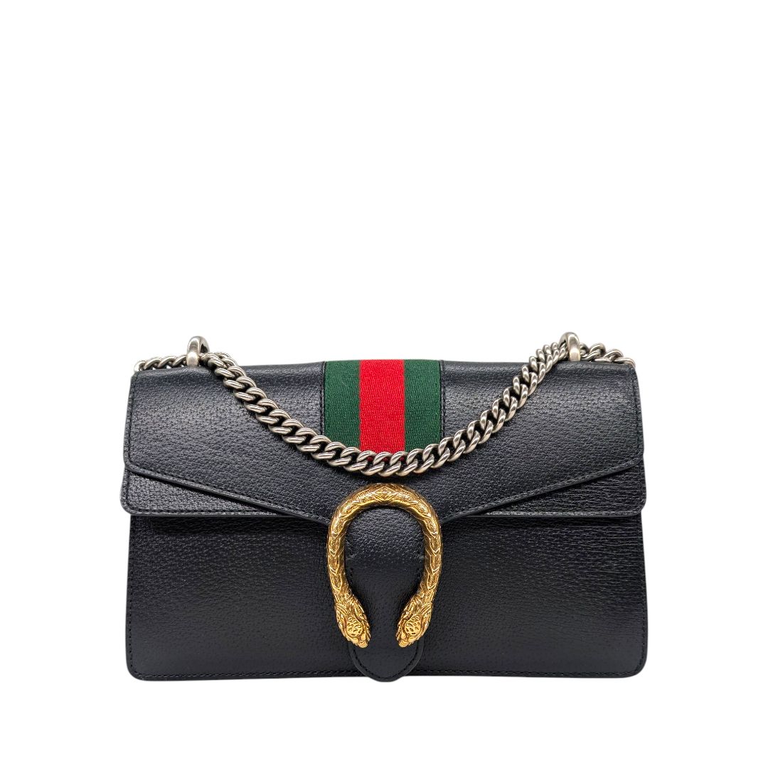 Gucci Calfskin Web Small Dionysus