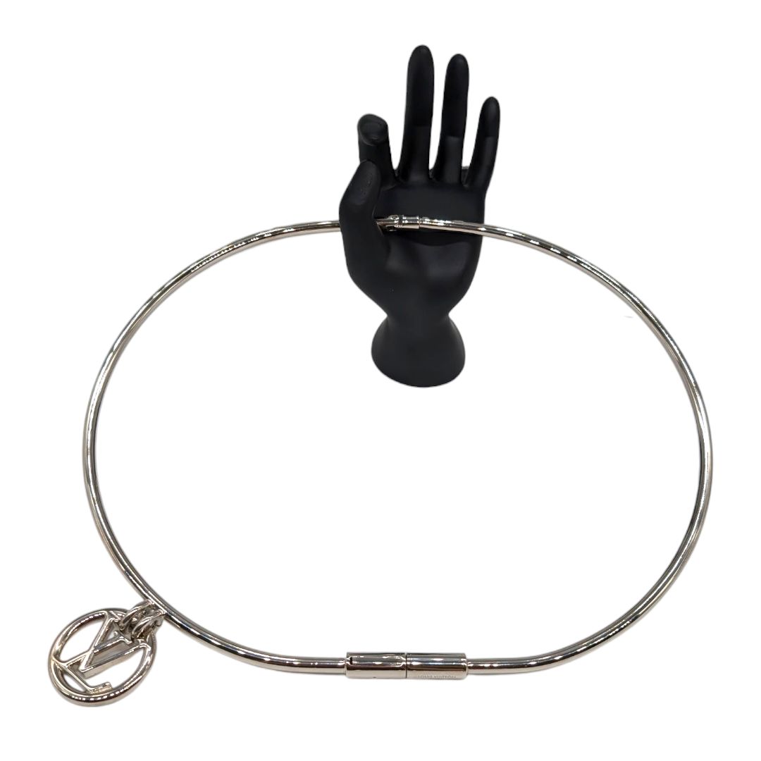 Louis Vuitton Logo Charm Silver Belt